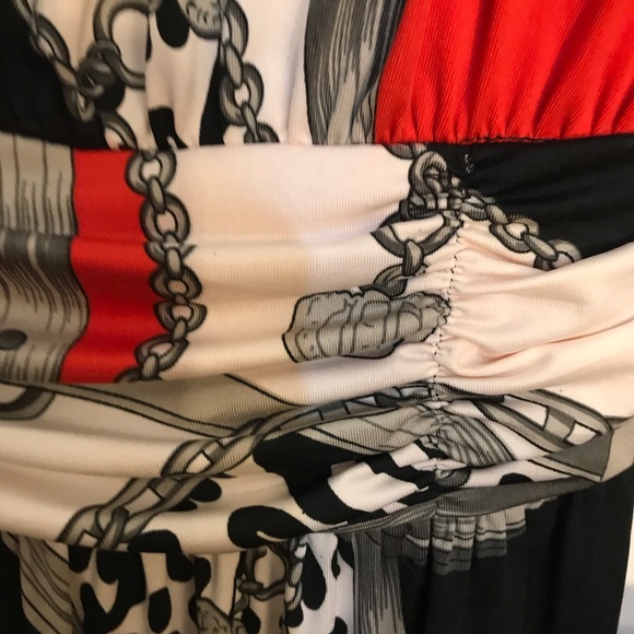 IB Diffusion Red Multicolored Women Maxi Dress - Picture 10 of 10